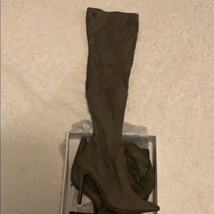 Thigh high stiletto boots